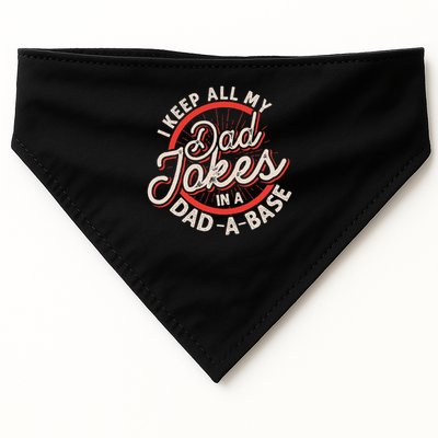 Programmer Dad Nerdy Father Database Geeky Dad Jokes USA-Made Doggie Bandana