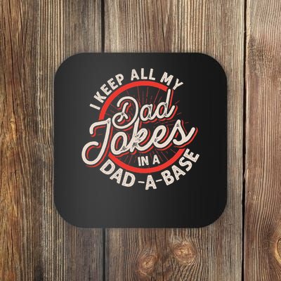 Programmer Dad Nerdy Father Database Geeky Dad Jokes Coaster