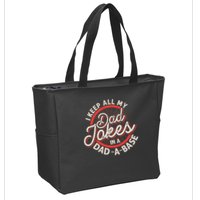 Programmer Dad Nerdy Father Database Geeky Dad Jokes Zip Tote Bag
