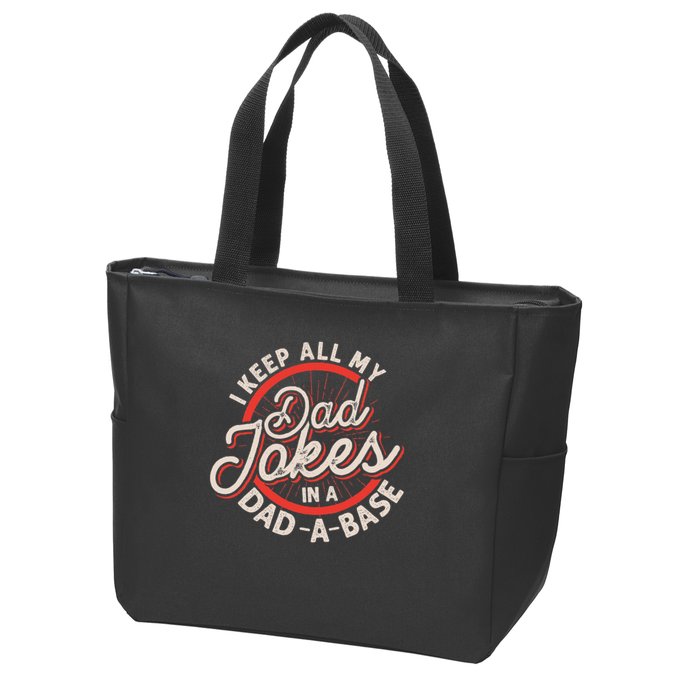 Programmer Dad Nerdy Father Database Geeky Dad Jokes Zip Tote Bag