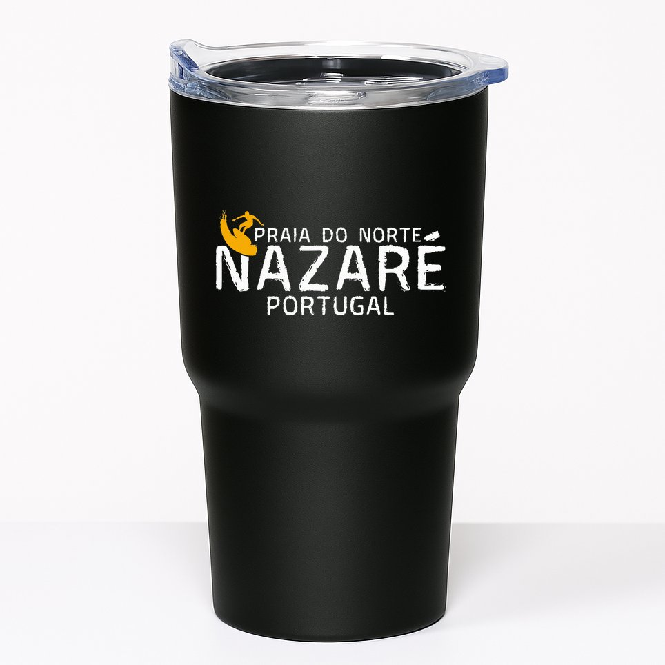 Praia Do Norte Surf Portugal Nazare Surfing Tumbler