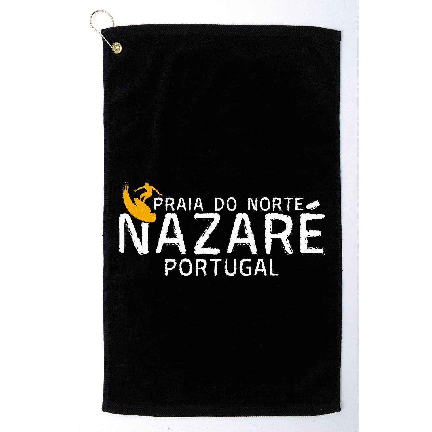 Praia Do Norte Surf Portugal Nazare Surfing Golf Towel