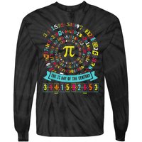 Pi Day Of The Century Tee Spiral Pi Math Tee For Pi Day 3.14 Tie-Dye Long Sleeve Shirt