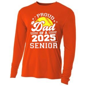 Proud Dad Of A 2025 Senior Grad 2025 Softball Gift Cooling Performance Long Sleeve Crew