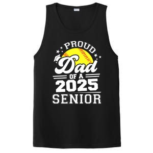 Proud Dad Of A 2025 Senior Grad 2025 Softball Gift PosiCharge Competitor Tank