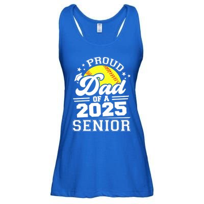 Proud Dad Of A 2025 Senior Grad 2025 Softball Gift Ladies Essential Flowy Tank