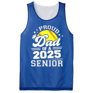 Proud Dad Of A 2025 Senior Grad 2025 Softball Gift Mesh Reversible Basketball Jersey Tank