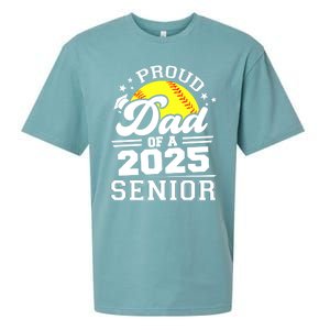 Proud Dad Of A 2025 Senior Grad 2025 Softball Gift Sueded Cloud Jersey T-Shirt