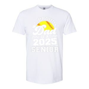 Proud Dad Of A 2025 Senior Grad 2025 Softball Gift Softstyle CVC T-Shirt