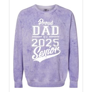 Proud Dad Of A 2025 Senior Grad Colorblast Crewneck Sweatshirt