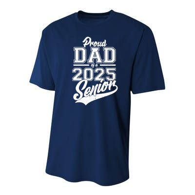 Proud Dad Of A 2025 Senior Grad Youth Performance Sprint T-Shirt