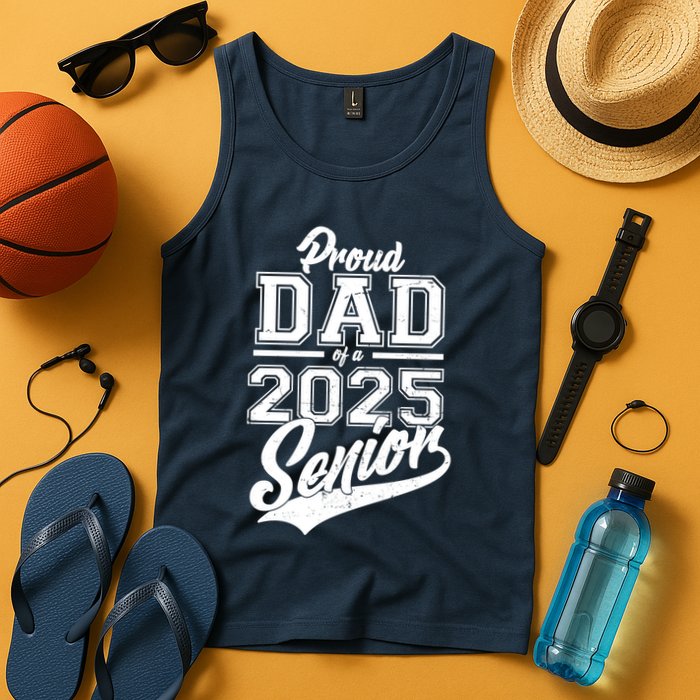 Proud Dad Of A 2025 Senior Grad Tank Top