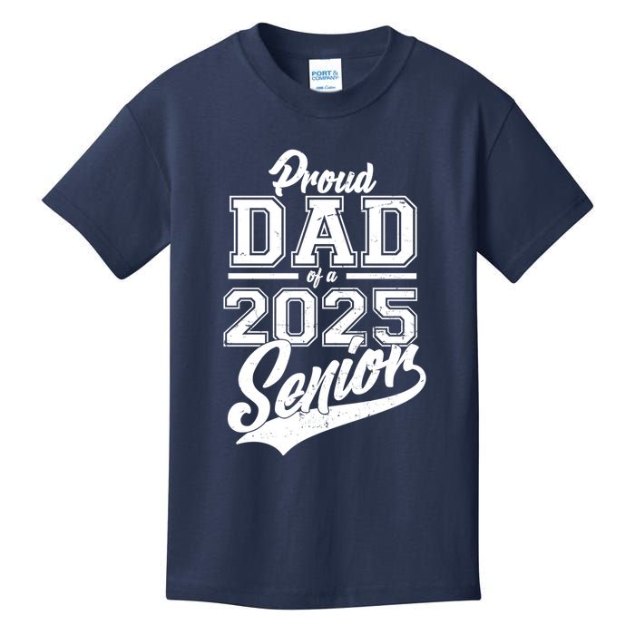 Proud Dad Of A 2025 Senior Grad Kids T-Shirt