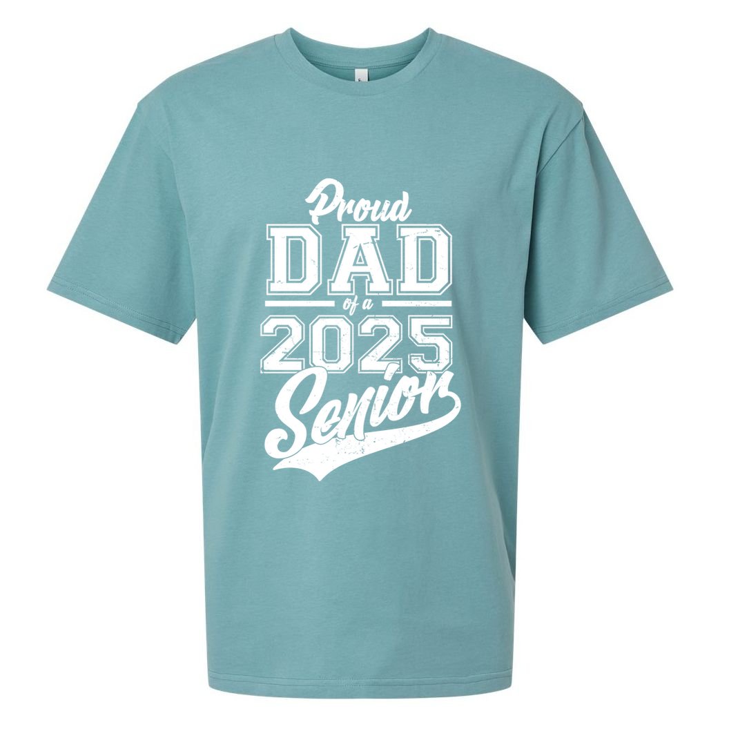 Proud Dad Of A 2025 Senior Grad Sueded Cloud Jersey T-Shirt