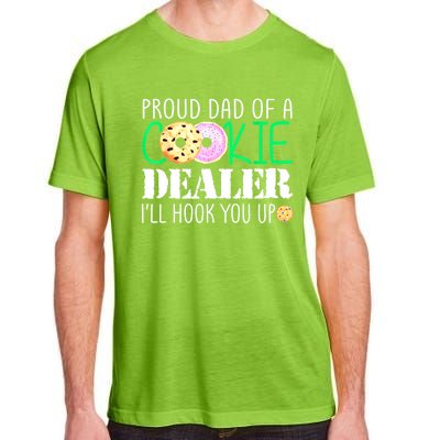 Proud Dad Of A Cookie Dealer Girl Troop Leader Matching Adult ChromaSoft Performance T-Shirt