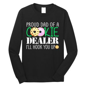 Proud Dad Of A Cookie Dealer Girl Troop Leader Matching Long Sleeve Shirt