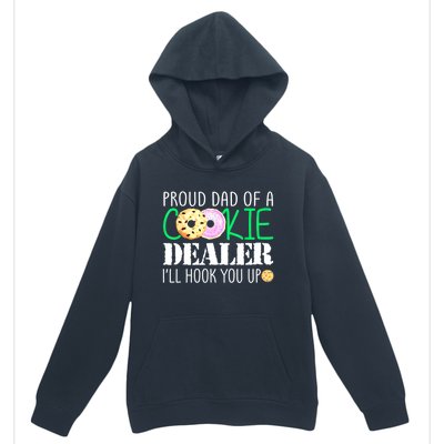 Proud Dad Of A Cookie Dealer Girl Troop Leader Matching Urban Pullover Hoodie