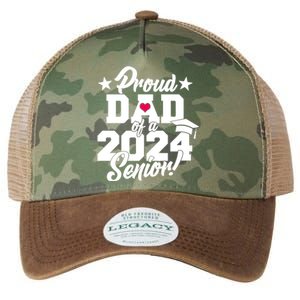 Proud Dad Of A 2024 Senior Grad Legacy Tie Dye Trucker Hat