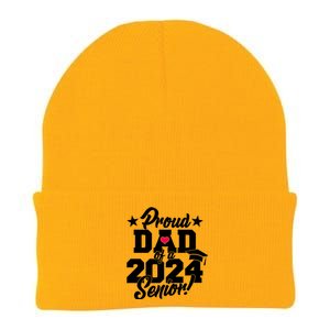 Proud Dad Of A 2024 Senior Grad Knit Cap Winter Beanie