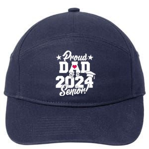 Proud Dad Of A 2024 Senior Grad 7-Panel Snapback Hat