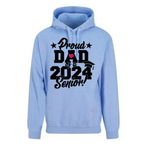 Proud Dad Of A 2024 Senior Grad Unisex Surf Hoodie