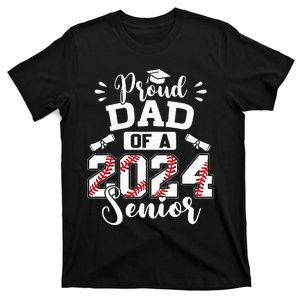 Proud Dad Of A 2024 Senior Baseball Graduate T-Shirt