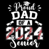 Proud Dad Of A 2024 Senior Baseball Graduate Bucket Hat