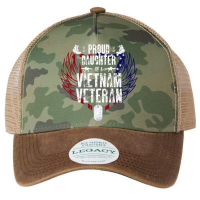 Proud Daughter Of A Vietnam Veteran Legacy Tie Dye Trucker Hat