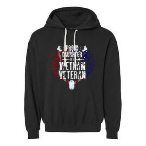 Proud Daughter Of A Vietnam Veteran Garment-Dyed Fleece Hoodie