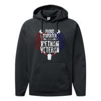 Proud Daughter Of A Vietnam Veteran Performance Fleece Hoodie