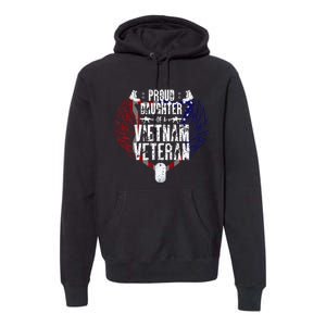 Proud Daughter Of A Vietnam Veteran Premium Hoodie