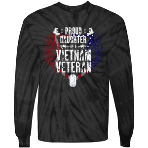 Proud Daughter Of A Vietnam Veteran Tie-Dye Long Sleeve Shirt