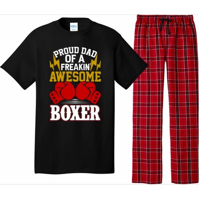 Proud Dad Of A Freakin Awesome Boxer Gift For Boxing Dads Meaningful Gift Pajama Set