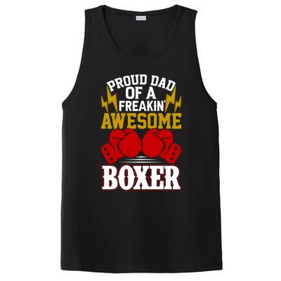 Proud Dad Of A Freakin Awesome Boxer Gift For Boxing Dads Meaningful Gift PosiCharge Competitor Tank