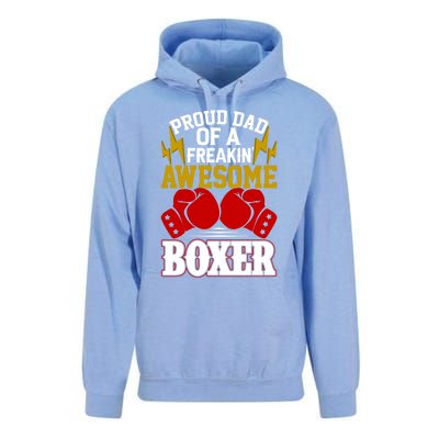 Proud Dad Of A Freakin Awesome Boxer Gift For Boxing Dads Meaningful Gift Unisex Surf Hoodie