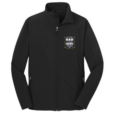 Proud Dad Of Awesome Son Funny Fathers Day Great Gift Core Soft Shell Jacket