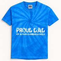 Proud Dad Of A Few Dumbass Funny Dad Bod Fathers Day Gift Kids Tie-Dye T-Shirt