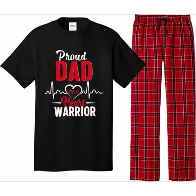 Proud Dad Of A Heart Warrior Chd Awareness Gift Pajama Set