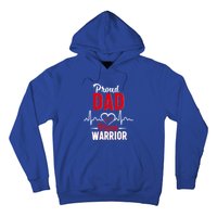 Proud Dad Of A Heart Warrior Chd Awareness Gift Hoodie