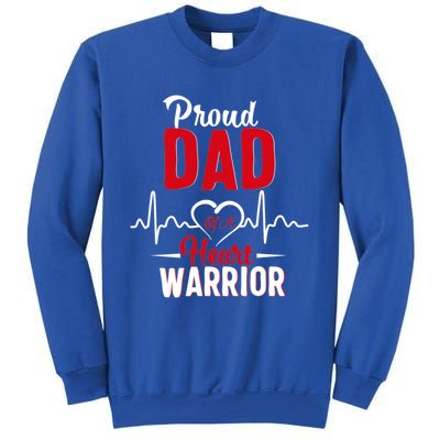 Proud Dad Of A Heart Warrior Chd Awareness Gift Sweatshirt