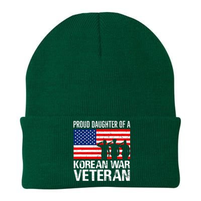 Proud Daughter Of A Korean War Veteran Family Matching Vet Knit Cap Winter Beanie