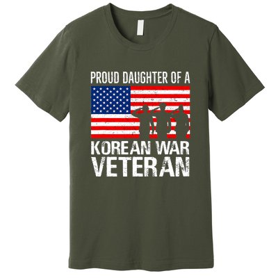 Proud Daughter Of A Korean War Veteran Family Matching Vet Premium T-Shirt