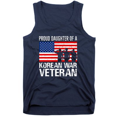 Proud Daughter Of A Korean War Veteran Family Matching Vet Tank Top