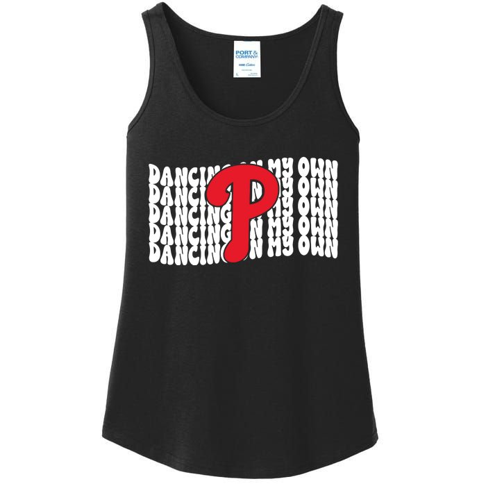 Phillies Dancing On My Own Ladies Essential Tank