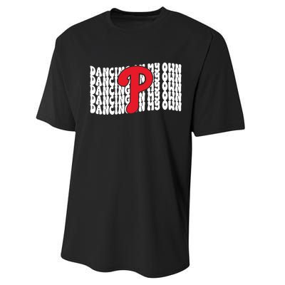 Phillies Dancing On My Own Performance Sprint T-Shirt