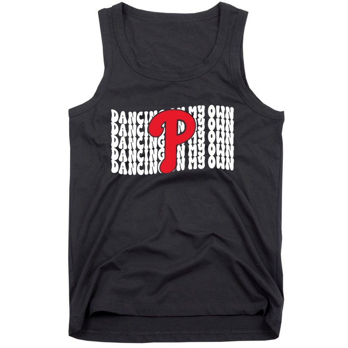 Phillies Dancing On My Own Tank Top