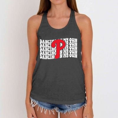 Phillies Dancing On My Own Women's Knotted Racerback Tank