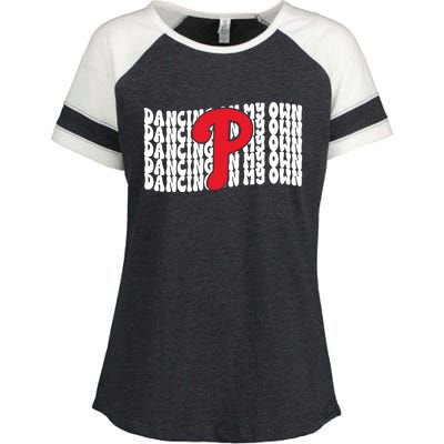 Phillies Dancing On My Own Enza Ladies Jersey Colorblock Tee