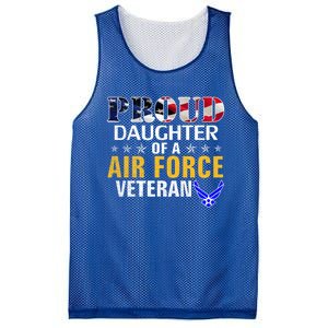 Proud Daughter Of A Air Force Veteran American Flag Military Funny Gift Mesh Reversible Basketball Jersey Tank