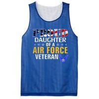 Proud Daughter Of A Air Force Veteran American Flag Military Funny Gift Mesh Reversible Basketball Jersey Tank